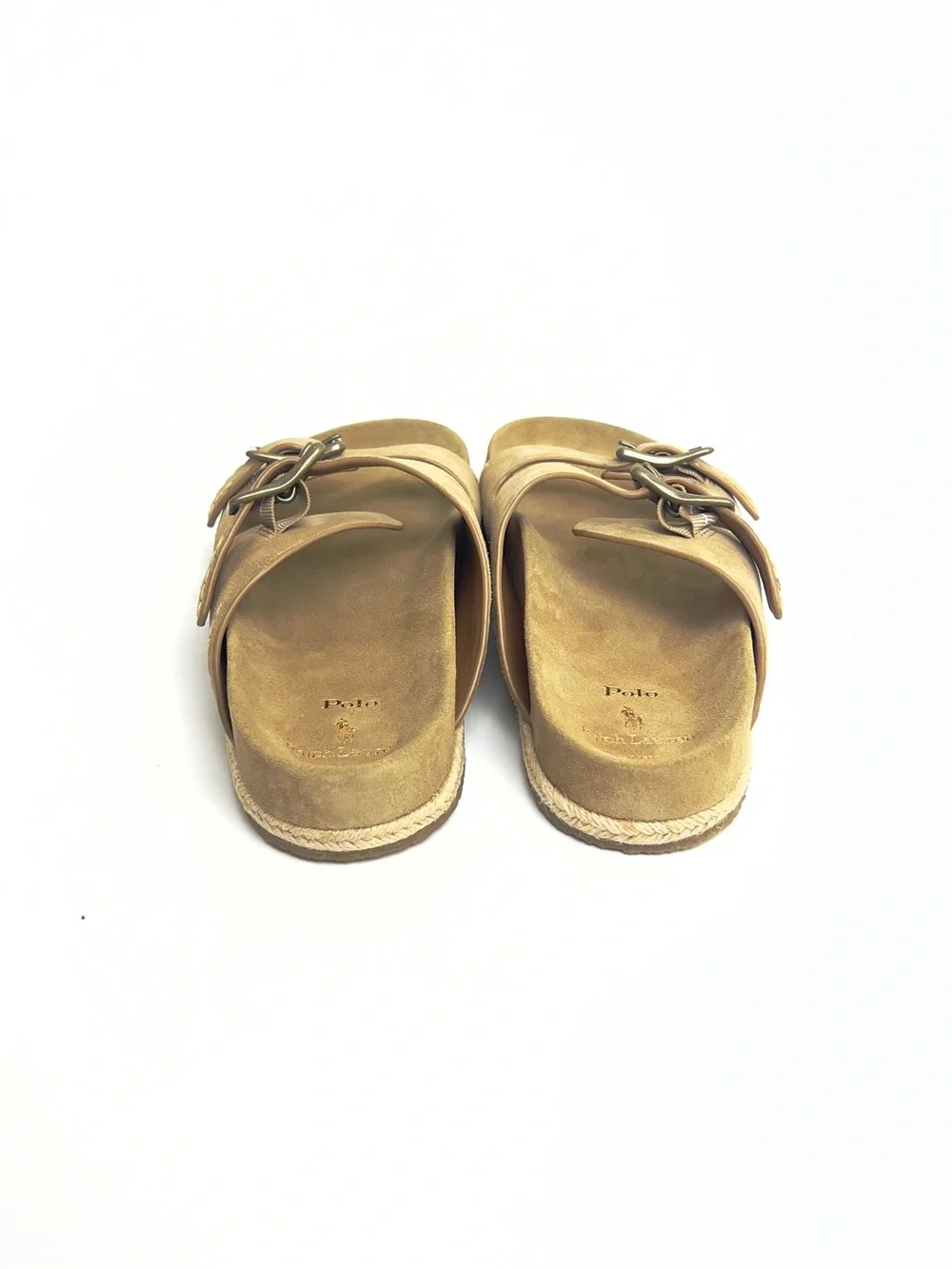 Polo Ralph Lauren Turbach Suede Leather Clog Beige/Brown Size 11
